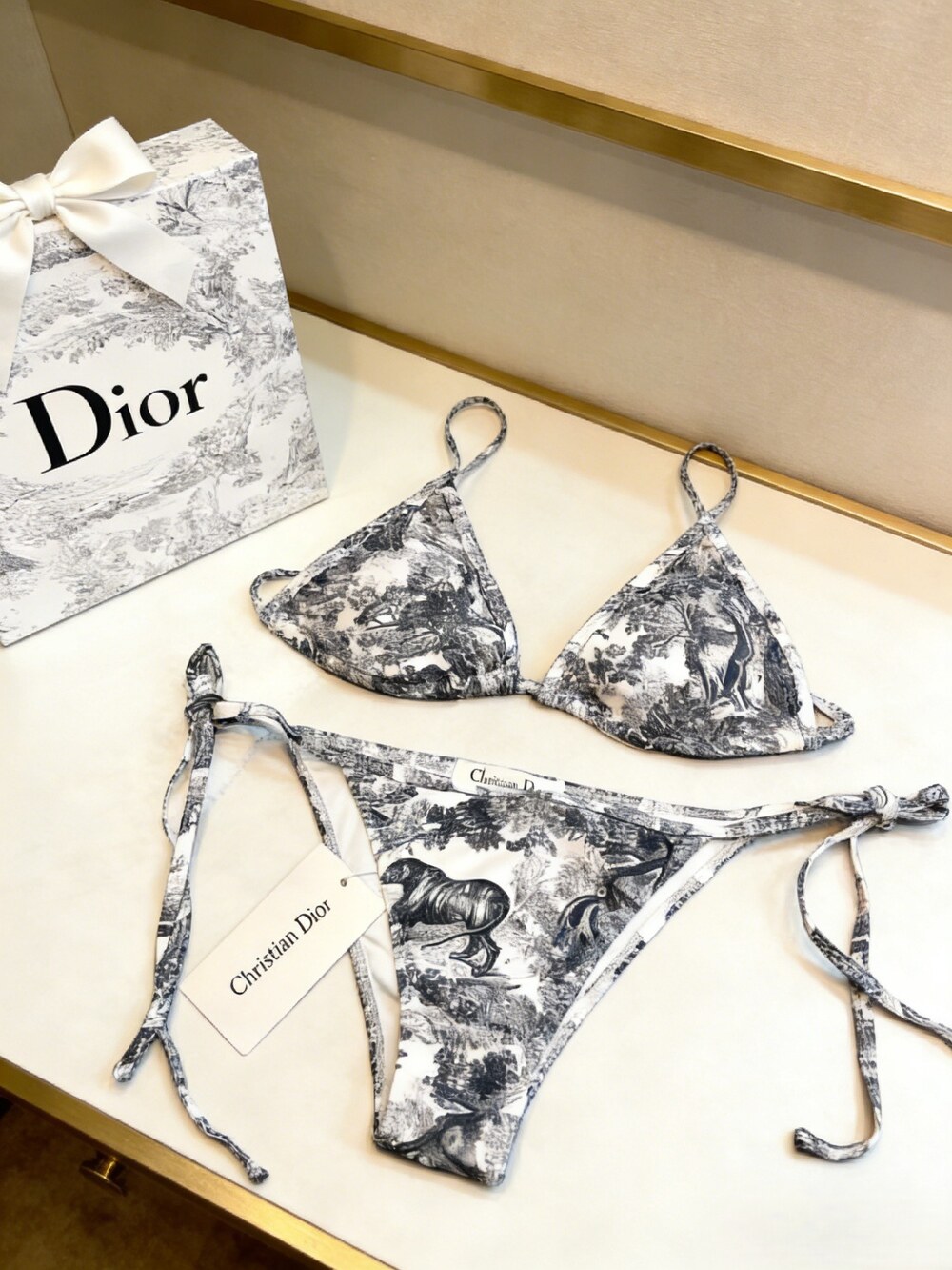 Dior Grey de Triangle Bikini